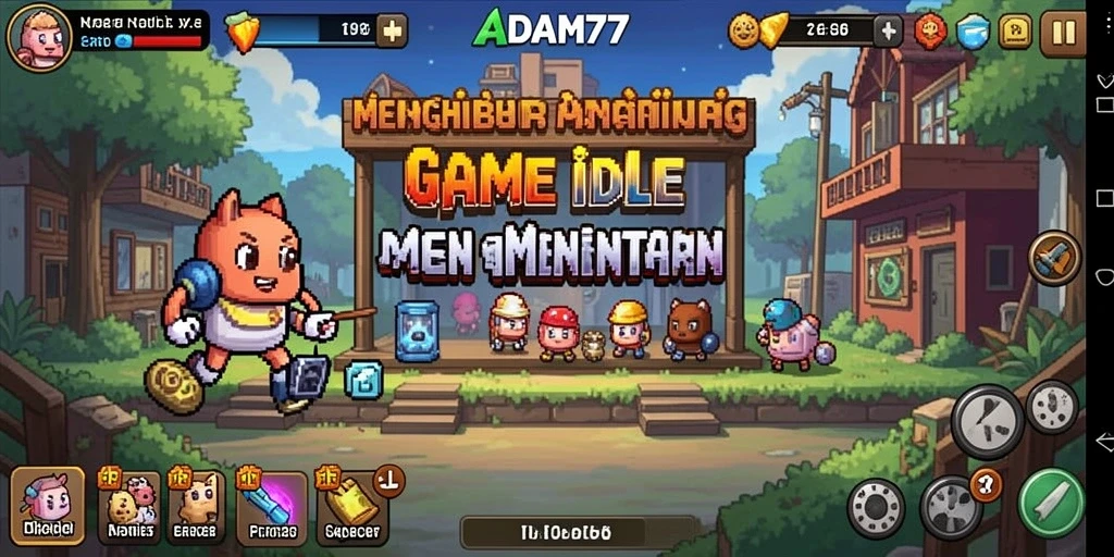 Tampilan gameplay ADAM77 yang mengasyikkan dan interaktif.