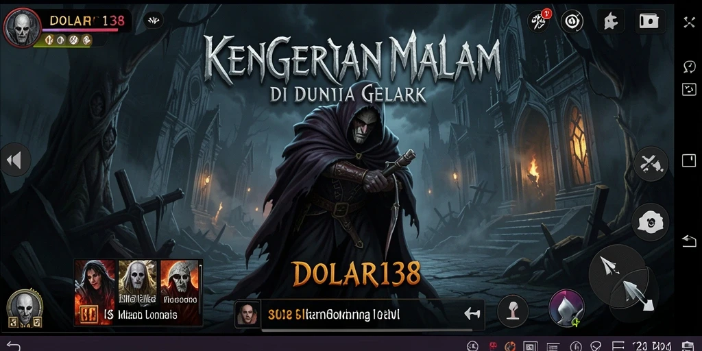 Screenshot DOLAR138 menampilkan momen mencekam dalam gameplay horor.