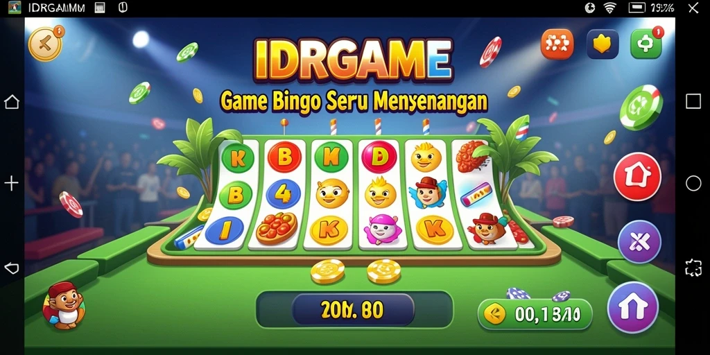 Gameplay Bingo IDRGAME yang mengasyikkan dan interaktif.
