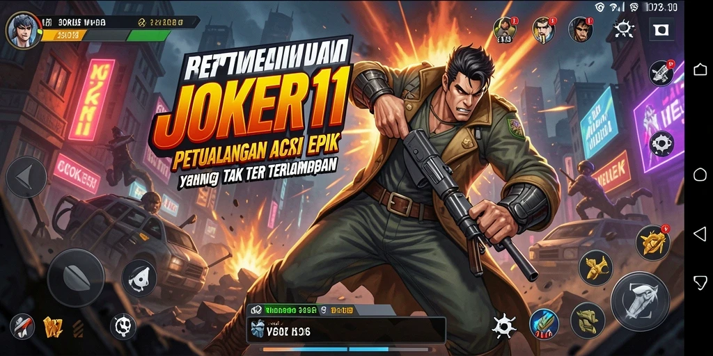 Tampilan menarik dari gameplay seru JOKER11 saat melawan musuh.