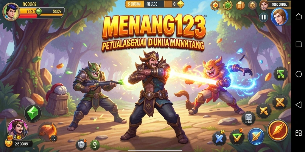 Tampilan gameplay MENANG123 yang penuh aksi dan tantangan.