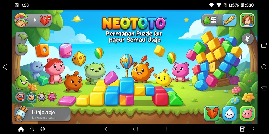 Tampilan main NEOTOTO menampilkan tantangan Puzzle yang seru.