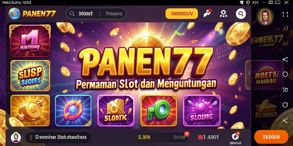 Tampilan gameplay seru dan menarik dari PANEN77.