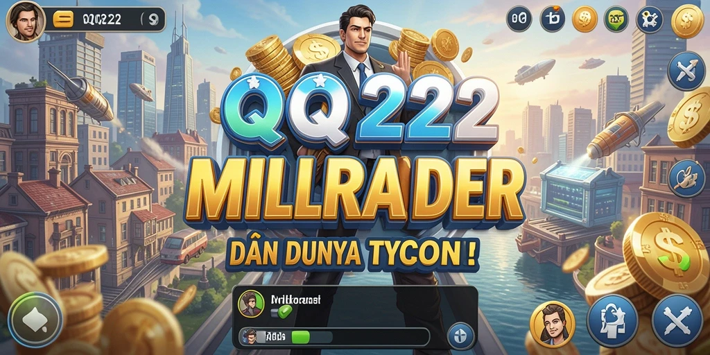 Screenshot gameplay QQ222 menunjukkan pengalaman Tycoon yang mendalam dan seru.
